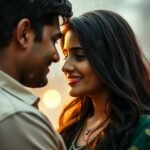 Close-up of a South Asian couple smiling intimately, symbolizing connection and hope after money conversations.